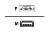 Parallel-seriel-kabel - Honeywell - serial / power cable - USB to DB-9 - 3 m - CBL-500-300-S00-09