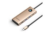 USB Hub - ORICO PW11 8in1 USB-C Docking Station 2x USB-A 3.0 1x USB-A 2.0 1x USB-C 3.0 1x USB-C PD 100W 1x HDMI 4K 60Hz 1x VGA 1080P 60Hz 1x RJ45 Gigabit Ethernet - Rose Gold USB Hub - USB 3.0 - 8 porte - PW11-8PC-RG-EP