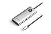 USB Hub - ORICO PW11 8in1 USB-C Docking Station 2x USB-A 3.0 1x USB-A 2.0 1x USB-C 3.0 1x USB-C PD 100W 1x HDMI 4K 60Hz 1x VGA 1080P 60Hz 1x RJ45 Gigabit Ethernet - Silver USB Hub - USB 3.0 - 8 porte - Silver - PW11-8PC-SV-EP