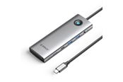 USB Hub - ORICO PW11 9in1 USB-C Docking Station 2x USB-A 3.0 1x USB-C 3.0 1x USB-C PD 100 1x HDMI 4K 60Hz 1x microSD/SD 1x RJ45 2.5G Ethernet 1x Audio 3.5 mm - Gray USB Hub - USB 3.0 - 9 porte - Grey - PW11-9P25R-GY-BP