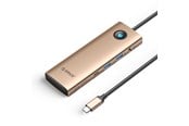 USB Hub - ORICO PW11 9in1 USB-C Docking Station 2x USB-A 3.0 1x USB-C 3.0 1x USB-C PD 100 1x HDMI 4K 60Hz 1x microSD/SD 1x RJ45 2.5G Ethernet 1x Audio 3.5mm - Rose Gold USB Hub - USB 3.0 - 9 porte - PW11-9P25R-RG-EP