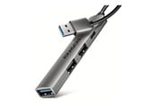 USB Hub - AXAGON - hubb - 4 portar USB Hub - 4 porte - Silver - HUE-STA