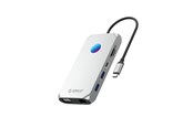 USB Hub - ORICO XCR 12in1 RGB USB-C Docking Station USB Hub - USB 3.1 - 12 porte - Silver - XCR-X2-SV-BP