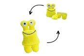 Hundar - Tearrible Aktivitets bamse Tiny Gul- u/piv 14 cm. - 867761000454