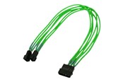 Strömkabel (intern) - Nanoxia - fan power adapter - 3 PIN internal power to 4 pin internal power (fan only) - 30 cm - NX42A30NG
