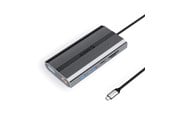 USB Hub - ORICO XDR 12in1 USB-C Docking Station USB-A USB-C 2x HDMI 4K 60Hz DisplayPort 4K 60Hz RJ45 Gigabit PD 100W SD and microSD Card Reader - Gray USB Hub - USB 3.1 - 12 porte - Grey - XDR-X33-GY-BP