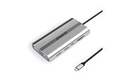 USB Hub - ORICO XDR 12in1 USB-C Docking Station USB-A USB-C 2x HDMI 4K 60Hz DisplayPort 4K 60Hz RJ45 Gigabit PD 100W SD and microSD Card Reader - Silver USB Hub - USB 3.1 - 12 porte - Grey - XDR-X33-SV-BP
