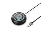 USB Hub - ORICO YXR4-U3 RGB USB Hub 4-Port USB-A 3.0 with Audio/Microphone Port 0.3m - Black USB Hub - USB 3.0 - 4 porte - Svart - YXR4-U3-03-BK-BP