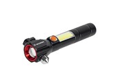 Smarta Hem - Wozinsky WLR-31 5W 500lm CREE 3-in-1 Multifunction Flashlight with Glass Breaker and Seat Belt Cutter - Black - 5907769388941
