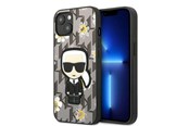 Mobile - Covers & Cases - Karl Lagerfeld Flower Ikonik Karl case for iPhone 13 mini - gray - 3666339049447