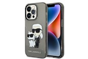 Mobile - Covers & Cases - Karl Lagerfeld Glitter Karl&Choupette case for iPhone 14 Pro - black - 3666339087227