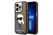 Mobile - Covers & Cases - Karl Lagerfeld KLHCP14LLNKHCK iPhone 14 Pro 6.1" black/black hardcase Glitter Karl Head - 3666339086824