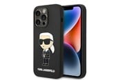 Mobile - Covers & Cases - Karl Lagerfeld Silicone Ikonik case for iPhone 14 Pro - black - 3666339086589