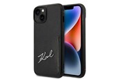Mobile - Covers & Cases - Karl Lagerfeld Signature Logo Cardslot case for iPhone 14 Plus - black - 3666339094287