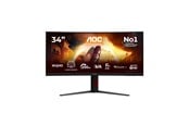 Skärm - 34" AOC G4 CU34G4ZCA computer monitor 86.4 cm (34") 3440 x 1440 pixels Black Red - CU34G4ZCA
