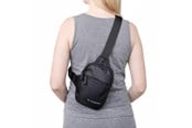 Sport & Fitness - Wozinsky WMS-W1 Unisex mini axelväska vattentät med dubbla fack för telefon - Svart - 5907769385032