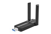 Nätverkskort (adaptrar osv.) - Wozinsky WAX-1800 Dual-Band trådlös USB 3.0 WiFi 6-adapter - Svart - 5907769387388