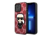 Mobile - Covers & Cases - Karl Lagerfeld KLHCP13LPMNIKPI iPhone 13 Pro / 13 6.1" hardcase red/red Monogram Ikonik Patch - 3666339049423