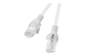 Nätverkskabel - Lanberg patch cable - 3 m - grey RAL 7035 - Grå - PCU6-20CC-0300-S