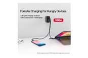 USB-kabel - Unitek - USB-C cable - USB-C to USB-C - 80 cm - C14100BK-0.8M