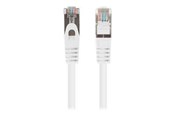 Nätverkskabel - Lanberg patch cable - 25 cm - white (RAL 9010) - Vit - PCF6-20CC-0025-W