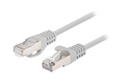 Nätverkskabel - Lanberg patch cable - 1 m - grey RAL 7035 - Grå - PCF6-20CC-0100-S