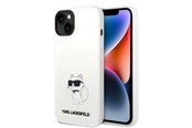 Mobile - Covers & Cases - Karl Lagerfeld Silicone Choupette case for iPhone 14 Plus - white - 3666339086770