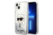 Mobile - Covers & Cases - Karl Lagerfeld KLHCP14MLNKHCH iPhone 14 Plus 6.7" silver/silver hardcase Glitter Karl Head - 3666339086855
