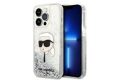 Mobile - Covers & Cases - Karl Lagerfeld KLHCP14LLNKHCH iPhone 14 Pro 6.1" silver/silver hardcase Glitter Karl Head - 3666339086862