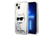 Mobile - Covers & Cases - Karl Lagerfeld KLHCP14MLNHCCS iPhone 14 Plus 6.7" silver/silver hardcase Glitter Choupette Head - 3666339086930