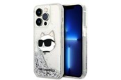 Mobile - Covers & Cases - Karl Lagerfeld KLHCP14XLNHCS iPhone 14 Pro Max 6.7" silver/silver hardcase Glitter Choupette Head - 3666339086954