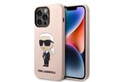 Mobile - Covers & Cases - Karl Lagerfeld Silicone Ikonik MagSafe case for iPhone 14 Pro - pink - 3666339087661