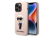 Mobile - Covers & Cases - Karl Lagerfeld Silicone Ikonik MagSafe case for iPhone 14 Pro Max - pink - 3666339087678