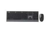 Tangentbord - Gembird Slim wireless dual-mode desktop set - Tastatur & Mus set - Engelska (US) - Svart - KBS-WPS-02