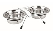 Hundar - Nobby Stander m. 2 skåle Silent Diner 750 ml - L79047