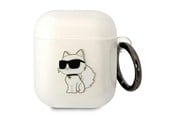 Andra mobiltillbehör - Karl Lagerfeld KLA2HNCHTCT Airpods 1/2 cover transparent Ikonik Choupette - 3666339088040