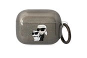 Andra mobiltillbehör - Karl Lagerfeld KLAPHNKCTGK Airpods Pro cover black/black Gliter Karl&Choupette - 3666339088149