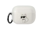 Andra mobiltillbehör - Karl Lagerfeld KLAP2HNCHTCT Airpods Pro 2 cover transparent Ikonik Choupette - 3666339099312