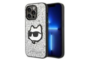 Mobile - Covers & Cases - Karl Lagerfeld KLHCP14LG2CPS iPhone 14 Pro 6.1" silver/silver hardcase Glitter Choupette Patch - 3666339099459