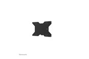 Väggfäste, AV-Möbel - Neomounts WL85-515BL16 mounting kit - for flat panel - rotatable - black - Max 50 kg - recommended for 75" - WL85-515BL16