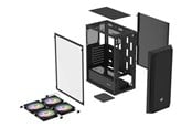 Chassi - Natec Fury SHOBO SH8F ARGB - Chassi - Tower - Svart - NFO-2402