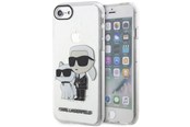 Mobile - Covers & Cases - Karl Lagerfeld KLHCI8HNKCTGT iPhone 7/8/ SE 2020 / SE 2022 transparent hardcase Gliter Karl&Choupette - 3666339118822