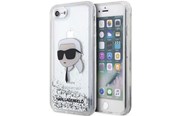 Mobile - Covers & Cases - Karl Lagerfeld KLHCI8LNKHCH iPhone 7/8/ SE 2020/2022 silver/silver hardcase Glitter Karl Head - 3666339118860
