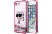 Mobile - Covers & Cases - Karl Lagerfeld KLHCI8LNKHCP iPhone 7/8/ SE 2020/2022 pink/pink hardcase Glitter Karl Head - 3666339118877