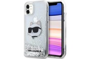 Mobile - Covers & Cases - Karl Lagerfeld KLHCN61LNCHCS iPhone 11/ XR silver/silver hardcase Glitter Choupette Head - 3666339118952