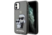 Mobile - Covers & Cases - Karl Lagerfeld KLHCN61HNKCTGK iPhone 11 / Xr 6.1" black/black hardcase Gliter Karl&Choupette - 3666339119003