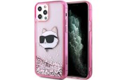 Mobile - Covers & Cases - Karl Lagerfeld KLHCP12MLNCHCP iPhone 12/ 12 Pro 6.1" pink/pink hardcase Glitter Choupette Head - 3666339119065