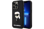 Mobile - Covers & Cases - Karl Lagerfeld KLHCP14L3DRKINK iPhone 14 Pro 6.1" black/black hardcase Rubber Ikonik 3D - 3666339122645