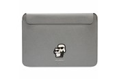 Väskor - Karl Lagerfeld Saffiano Karl&Choupette case for a 16" laptop - silver - 3666339126667