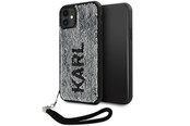 Mobile - Covers & Cases - Karl Lagerfeld KLHCN61PSQRKS iPhone 11 / Xr 6.1" silver/silver hardcase Sequins Cord - 3666339128029